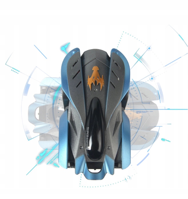 SAMOCHÓD JEŹDZĄCY PO ŚCIANACH ŚCIANIE SUFICIE ZDALNIE STEROWANY AUTO