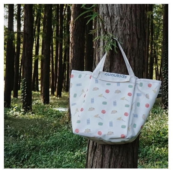 Drewniany Zestaw Piknikowy Dla Dzieci Nunukids Piknik Torba Mata Akcesoria