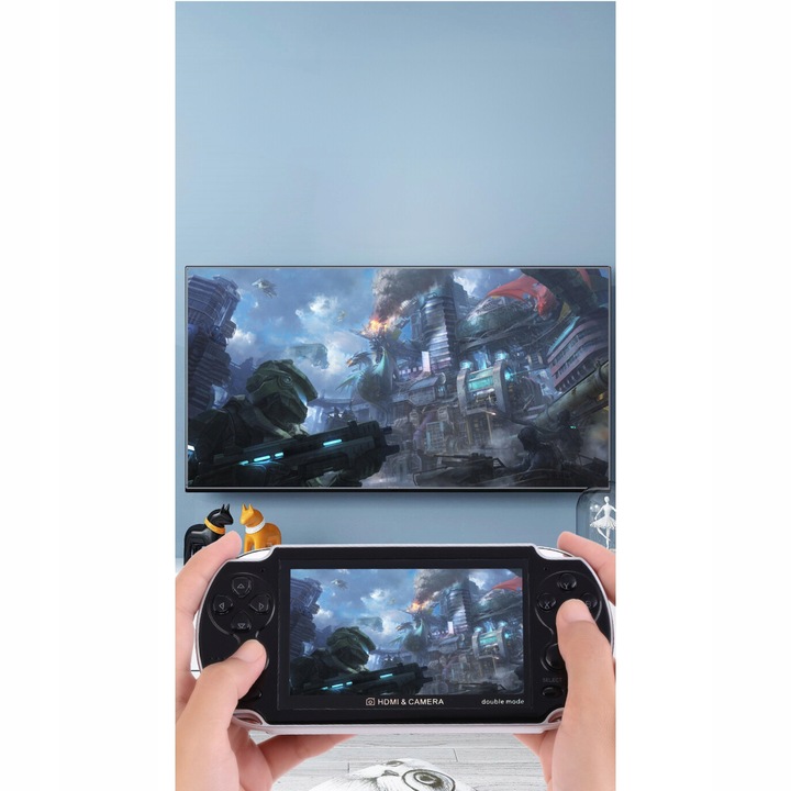 MINI konsola przenośna do gier RETRO x7 POLSKIE MENU Aparat 1000 GIER