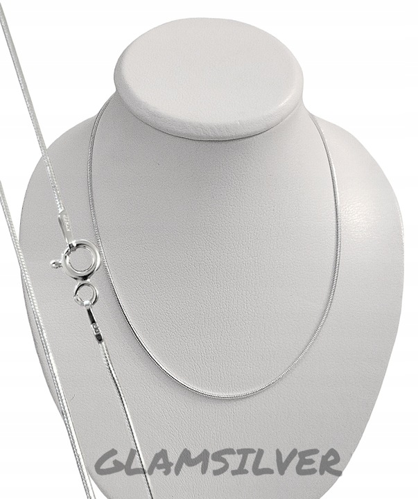 SREBRNY ŁAŃCUSZEK ŻYŁKA ( OKRĄGŁA) PRÓBA SREBRA- 925