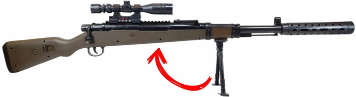 SZTUCER KARABIN MYŚLIWSKI NA KULKI SNAJPERKA ASG