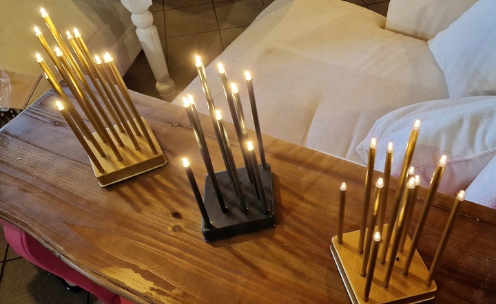 Świecznik LED na baterie dekoracyjny