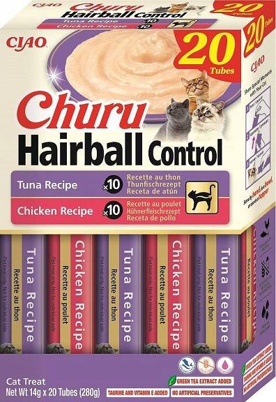INABA CAT CHURU HAIRBALL CONTROL PRZYSMAK DLA KOTA 20x14g