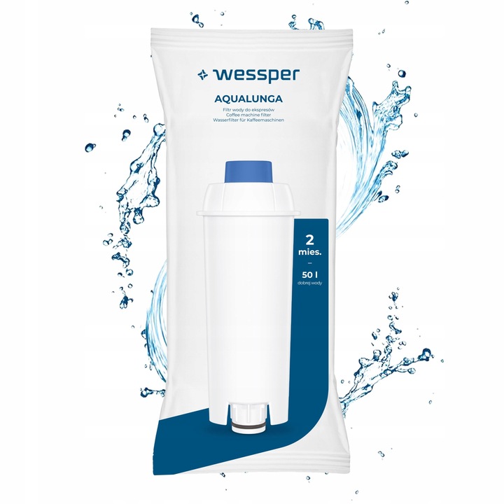 3x filtr wody Wessper AquaLunga do ekspresu Delonghi Magnifica zamiennik