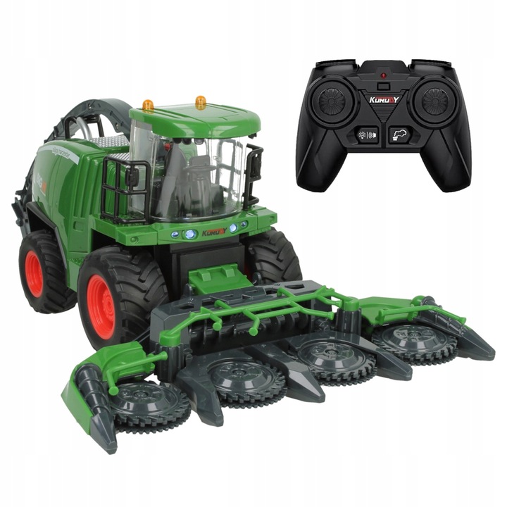 Zdalnie Sterowany Kombajn Ruchome Elementy Świeci DYM Prezent dla 5 6 Latka