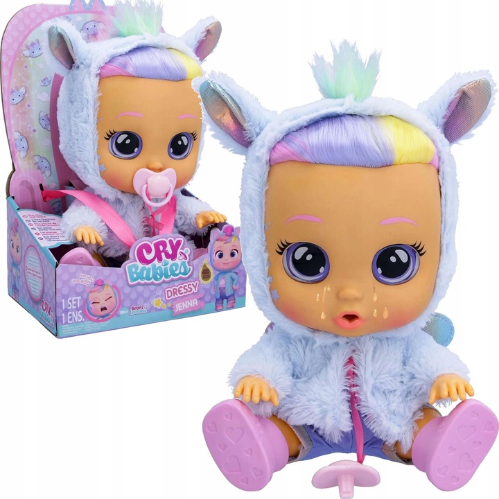 CRY BABIES MAGIC TEARS LALKA INTERAKTYWNA JENNA PŁACZE ŁZY 30 CM