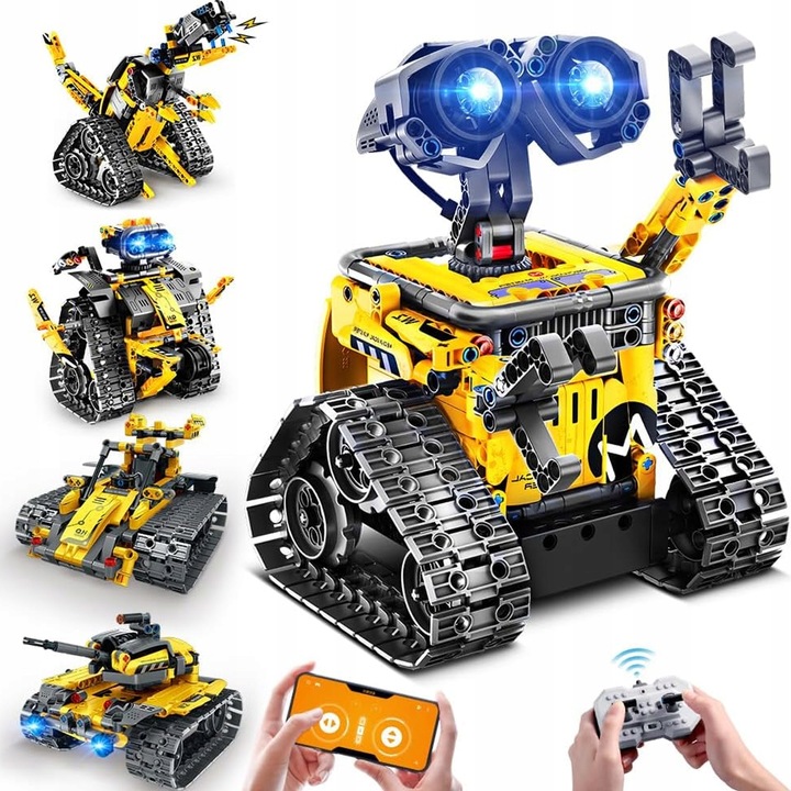 PROGRAMOWALNY ROBOT DUŻY ZESTAW KONSTRUKCYJNY APP I PILOT KONTROLA 672EL