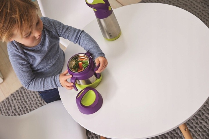 Termos na jedzenie 335 ml. Emerald Forest B.BOX Widelec Łyżka Zestaw