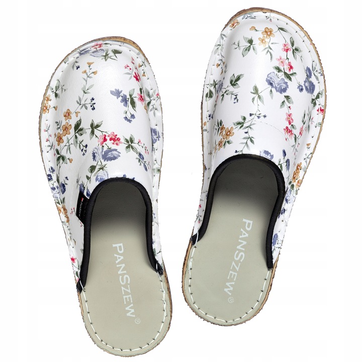 PanSzew POLSKIE Klapki Damskie ze SKÓRY NATURALNEJ 36-41