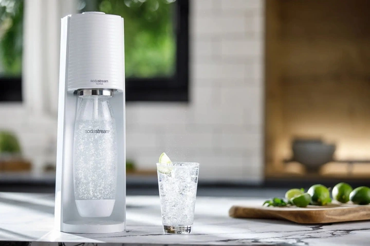 Saturator SodaStream do Wody Gazowanej Terra Biały Butelka Nabój CO2