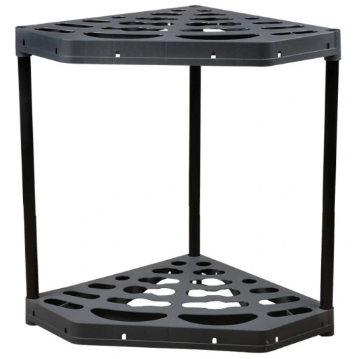 STOJAK NA NARZĘDZIA OGRODNICZE OGRODOWE NAROŻNY METALOWE NOGI 20 OTWORÓW