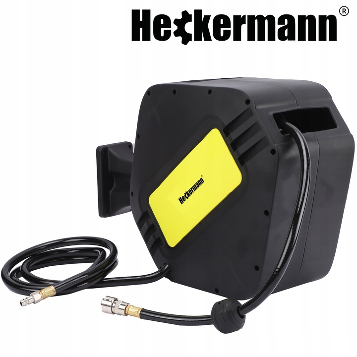 WĄŻ PNEUMATYCZNY ZWIJAK AUTOMATYCZNIE ZWIJANY DO KOMPRESORA BĘBEN 20m + 2m