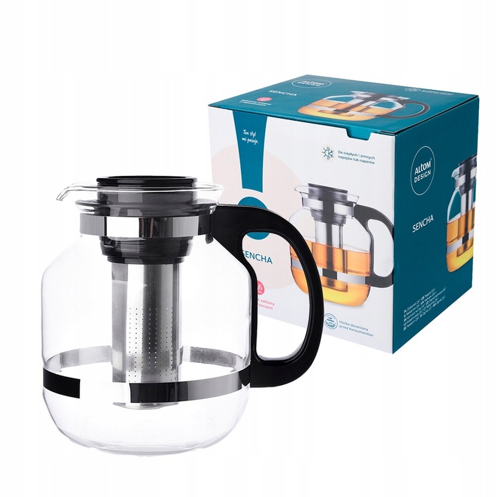 Zaparzacz dzbanek duży Altom Design Sencha 2600 ml na 12 filiżanek