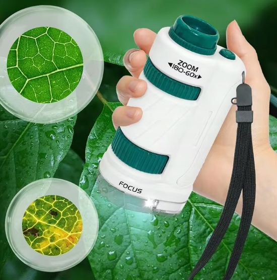 Mikroskop 60-180 DIGITAL Pro LED Zestaw Cyfrowy Edu Prezent dziecka Szkoła