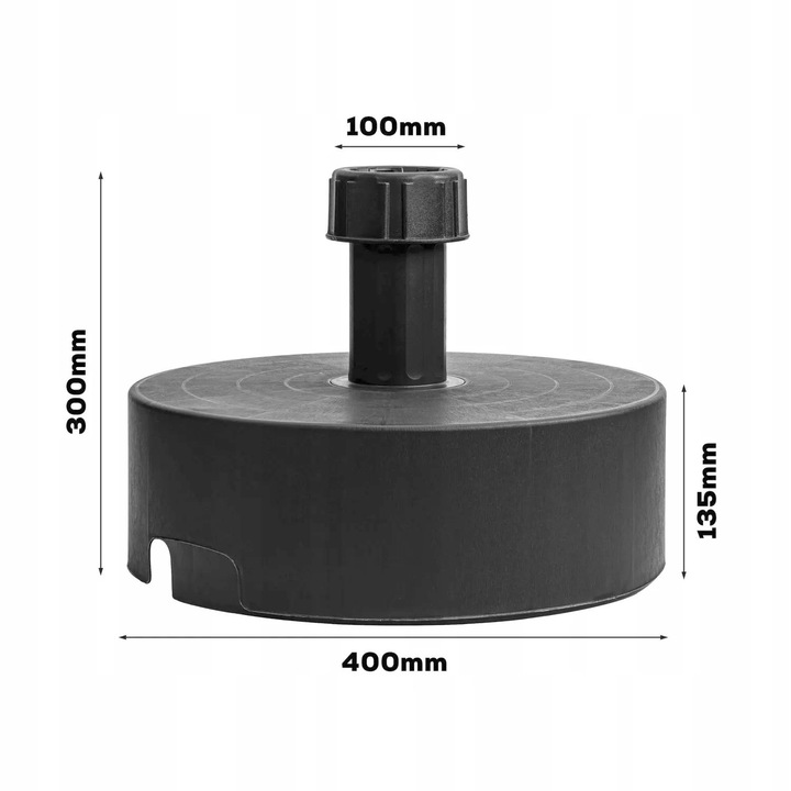 PODSTAWA PARASOLA OGRODOWEGO STOJAK NA PARASOL NAPEŁNIANE WODĄ WYTRZYMAŁY