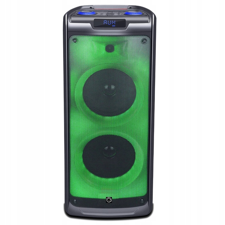 GŁOŚNIK BLUETOOTH PRZENOŚNY KARAOKE MANTA 100W USB
