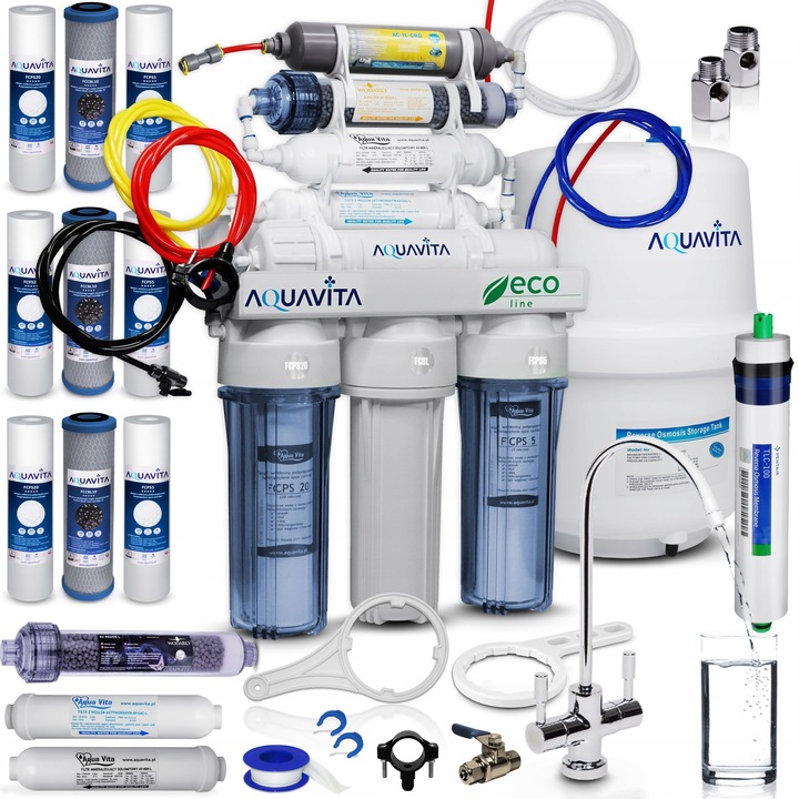 RO8 FILTR DO WODY OSMOZA JONIZATOR STRUKTURYZATOR AQUA VITA REDOX MINERAŁY