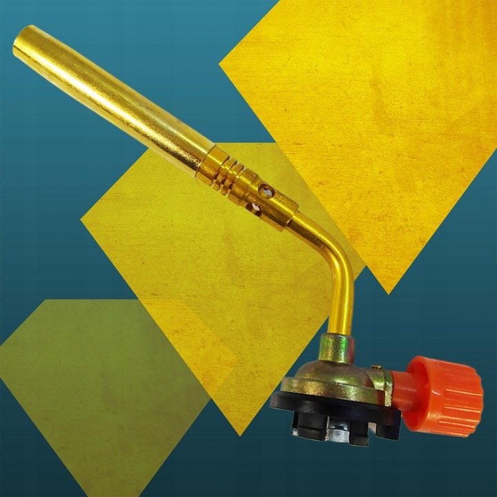 PALNIK MOSIĘŻNY DO PAPY GAZOWY LUTLAMPA ZŁOTY 4 x Kartusze Alpen Camping