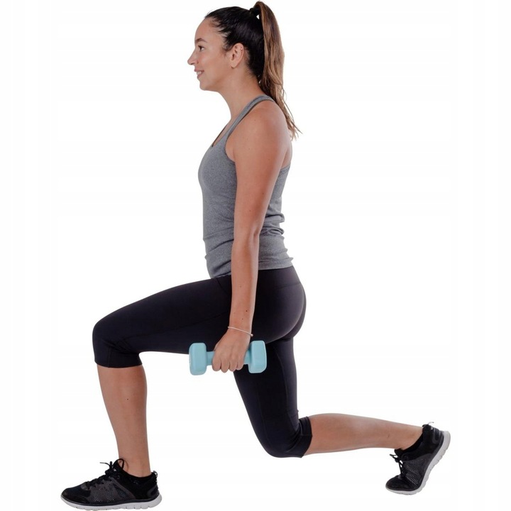 Hantla Hantelka Żeliwna Ciężarek Neoprenowy Fitnes 3kg PURE 2 IMPROVE