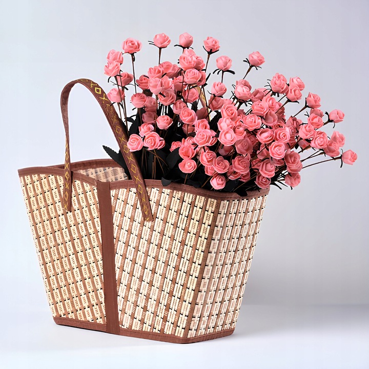 Torba bambusowa ekologiczna na zakupy eko pojemna na piknik