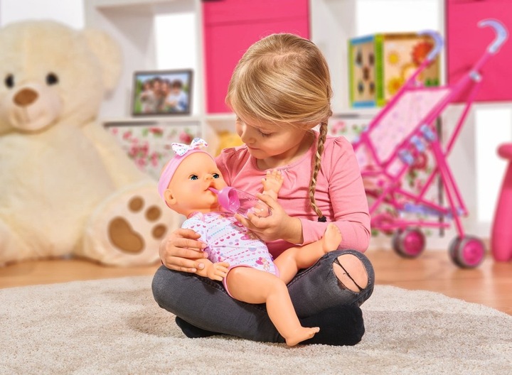 SIMBA NEW BORN BABY LALKA FUNKCYJNA PIJE SIKA 43CM