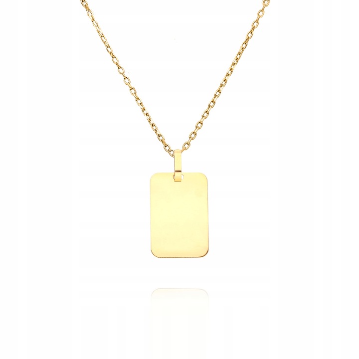 ZŁOTA ZAWIESZKA BLASZKA NIEŚMIERTELNIK 585