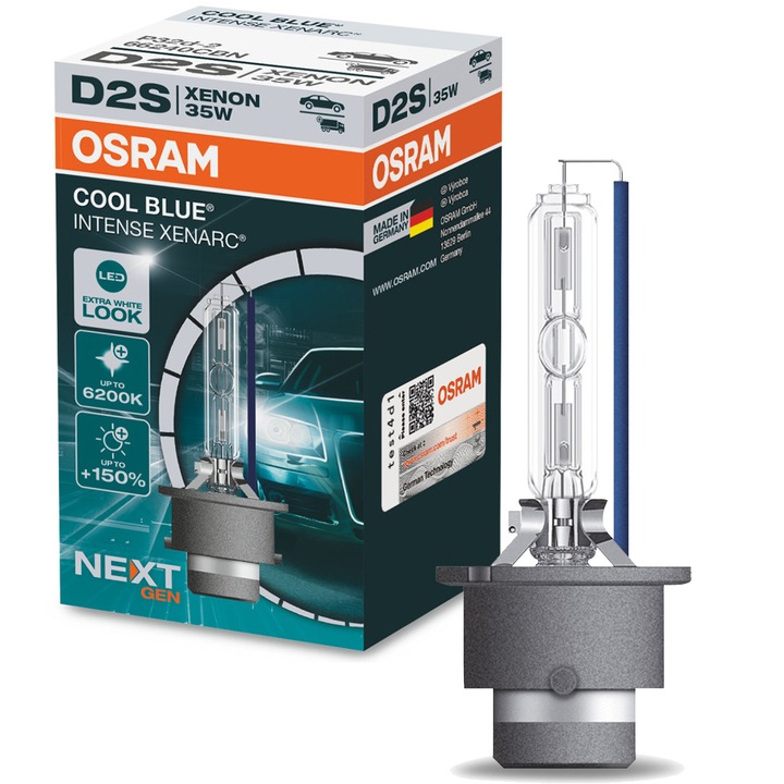 OSRAM D2S XENON ŻARNIK XENARC COOL BLUE INTENSE NEXT GEN 6200K HOMOLOGACJA