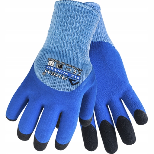 12 PAR Rękawice Robocze Ochronne BHP Ocieplane Zimowe Grube Arhem Winter 10