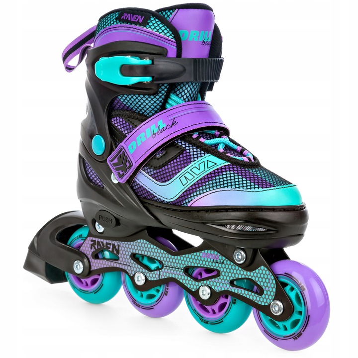 Rolki Regulowane RAVEN Drill Violet/Mint 34-37