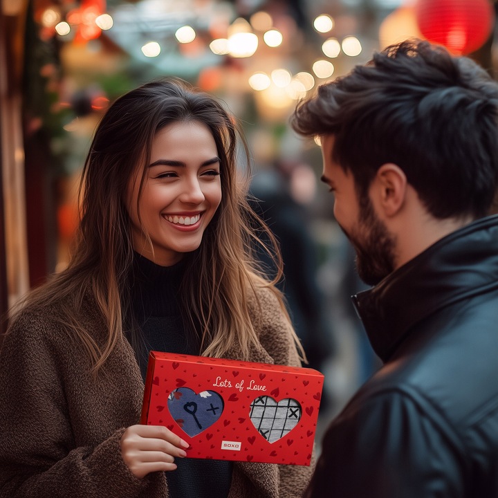 Kolorowe bokserki męskie SERCA SOXO prezent dla chłopaka na WALENTYNKI r. L