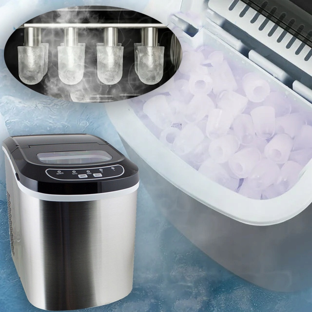 KOSTKARKA DO LUDU MASZYNA DO KOSTEK SREBRNA STAL NIERDZEWNA 2 ROZMIARY 15KG