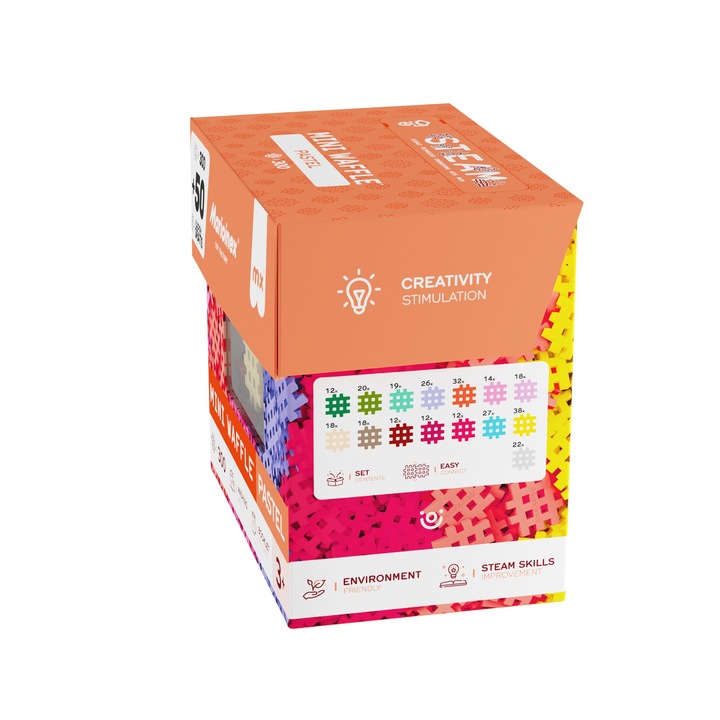 Klocki Marioinex Mini Waffle Pastel 300 elementów + 50