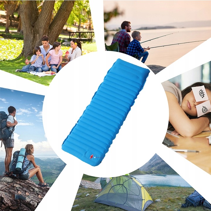 MATERAC TURYSTYCZNY SAMOPOMPUJĄCY MATA CAMPINGOWA WBUDOWANA POMPKA LEKKI