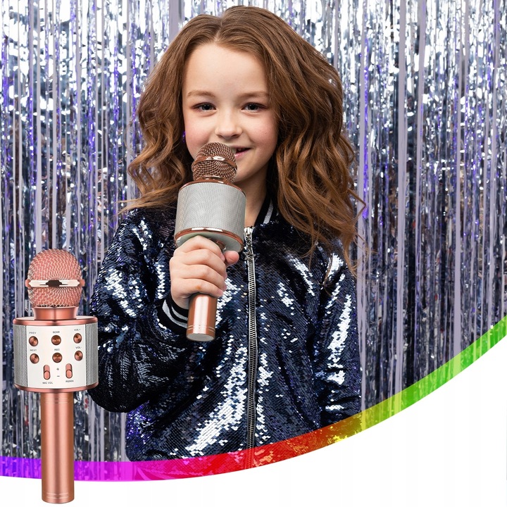MIKROFON BEZPRZEWODOWY KARAOKE GŁOŚNIK BLUETOOTH PREZENT DLA DZIECI