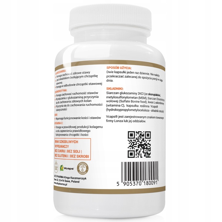 GLUKOZAMINA CHONDROITYNA MSM WITAMINA C STAWY 120k