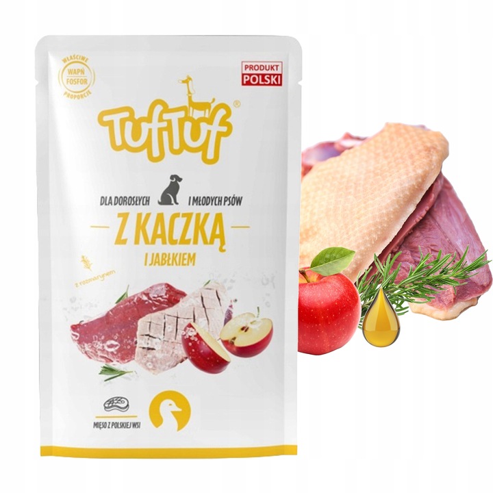 TUF TUF Saszetka karma mokra dla psa mix smaków 40 x 100g pełnowartościowa