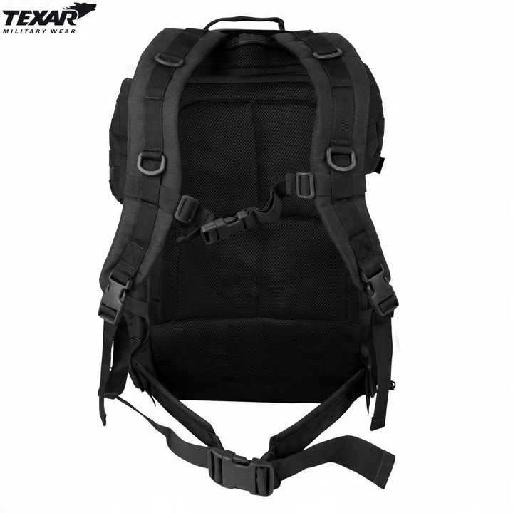Plecak Turystyczny Taktyczny Wojskowy Duży GRIZZLY TEXAR 65L MOLLE CZARNY