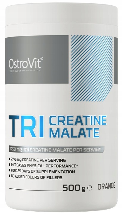 Ostrovit Tri-creatine malate pomarańczowy kreatyna 500g