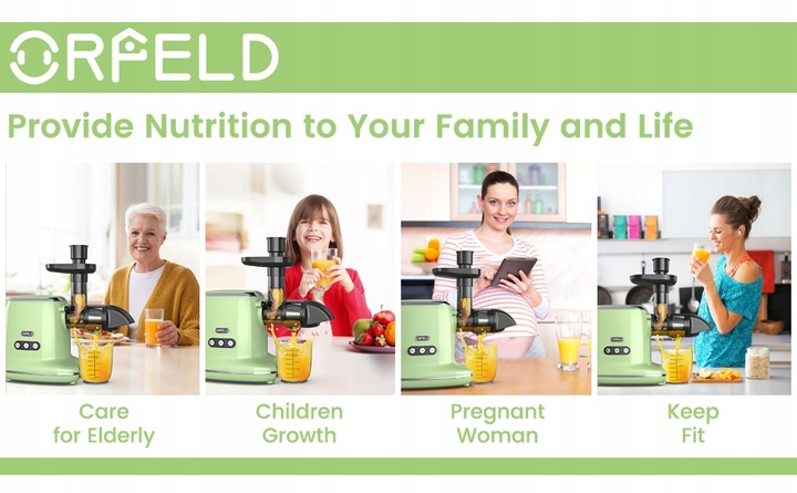 Wyciskarka Wolnoobrotowa do soku Fezen ZM1513 400W