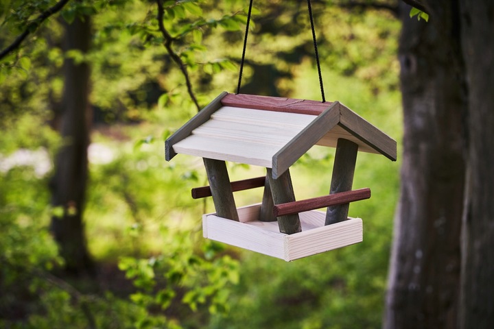 Duży KARMNIK dla ptaków drewniany