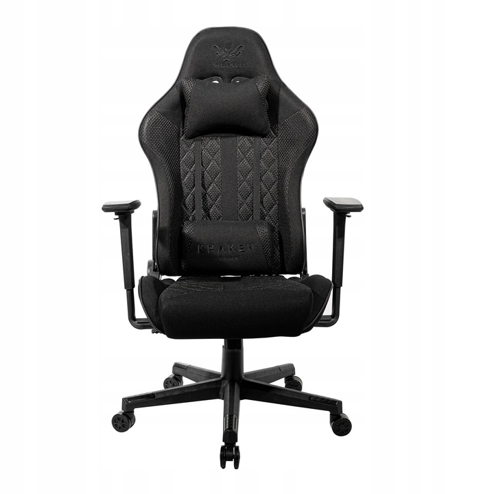 Fotel Gamingowy Biurowy Obrotowy Kubełkowy Krzesło Biurowe Czarny