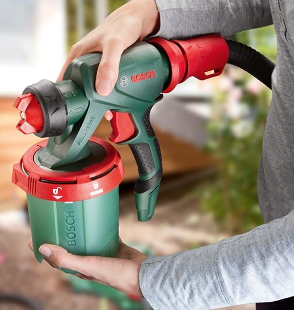 Pistolet malarski natryskowy Bosch 650W SYSTEM DO MALOWANIA do ścian drewna