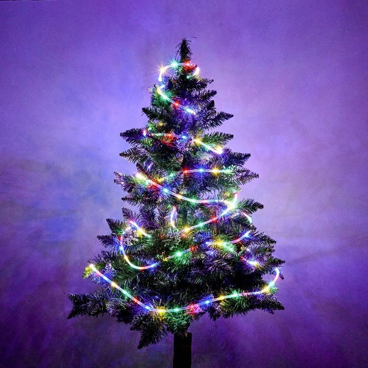 WĄŻ ŚWIETLNY ZEWNĘTRZNY 240 LED LAMPKI CHOINKOWE IP44 10m WIELOKOLOWY