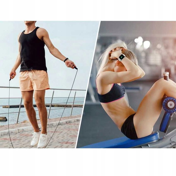 SMARTWATCH ZEGAREK KROKI PULSOKSYMETR TĘTNO FIT PL