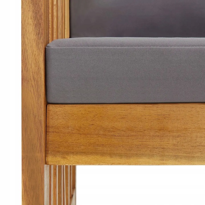 Krzesła ogrodowe z poduszkami, 2 szt., lite drewno