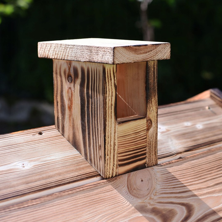 WĘDZARNIA DREWNIANA OGRODOWA SOLIDNA PREMIUM 60 CM PALENISKO XXL 30x30x35