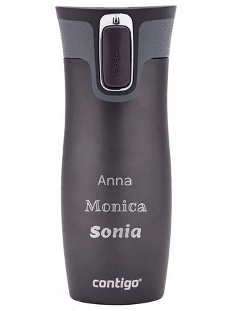 Kubek termiczny z grawerem prezent/personalizowany Contigo West Loop-grafit