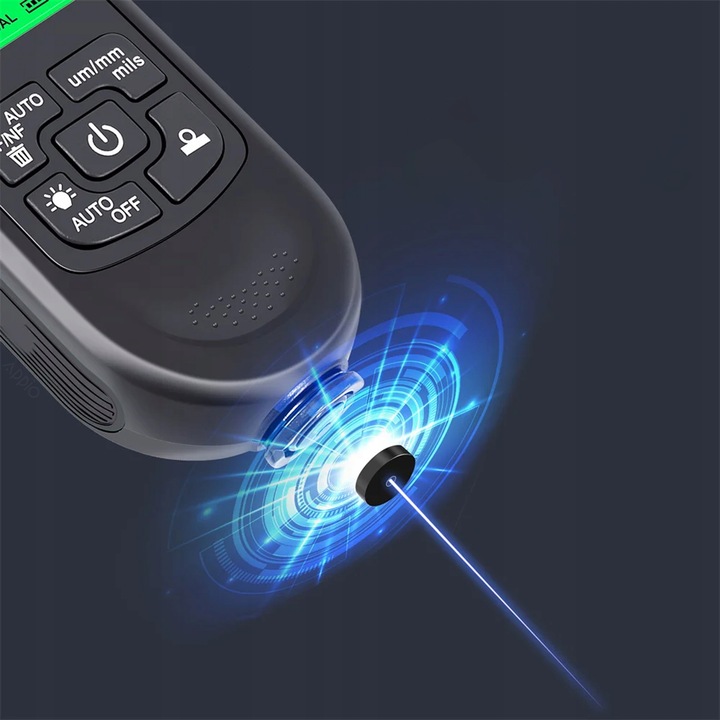 Dokładny Miernik grubości lakieru Tester Sonda z wyświetlaczem LCD 0~2000um