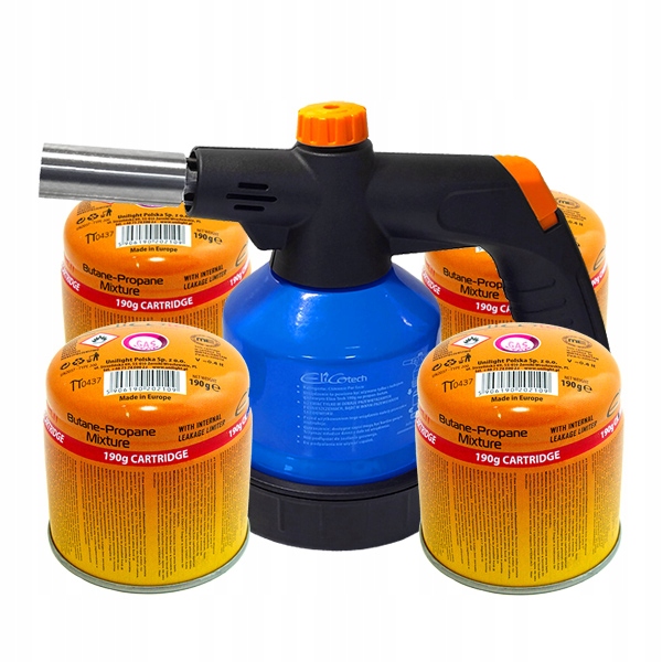 Palnik lutowniczy EliCo tech + 4 x kartusz gazowy 190g