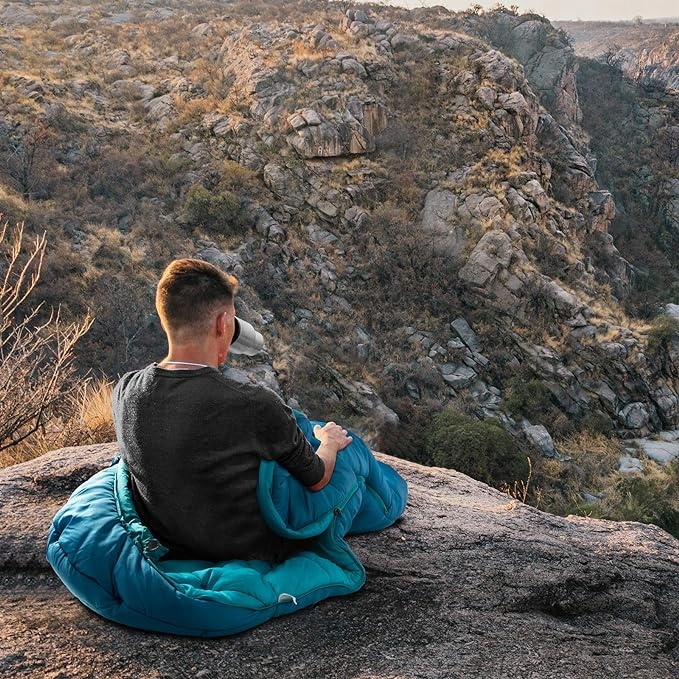 Bessport Śpiwór, od -10°C do 15°C, na 4 pory roku, typu mumia, gruby